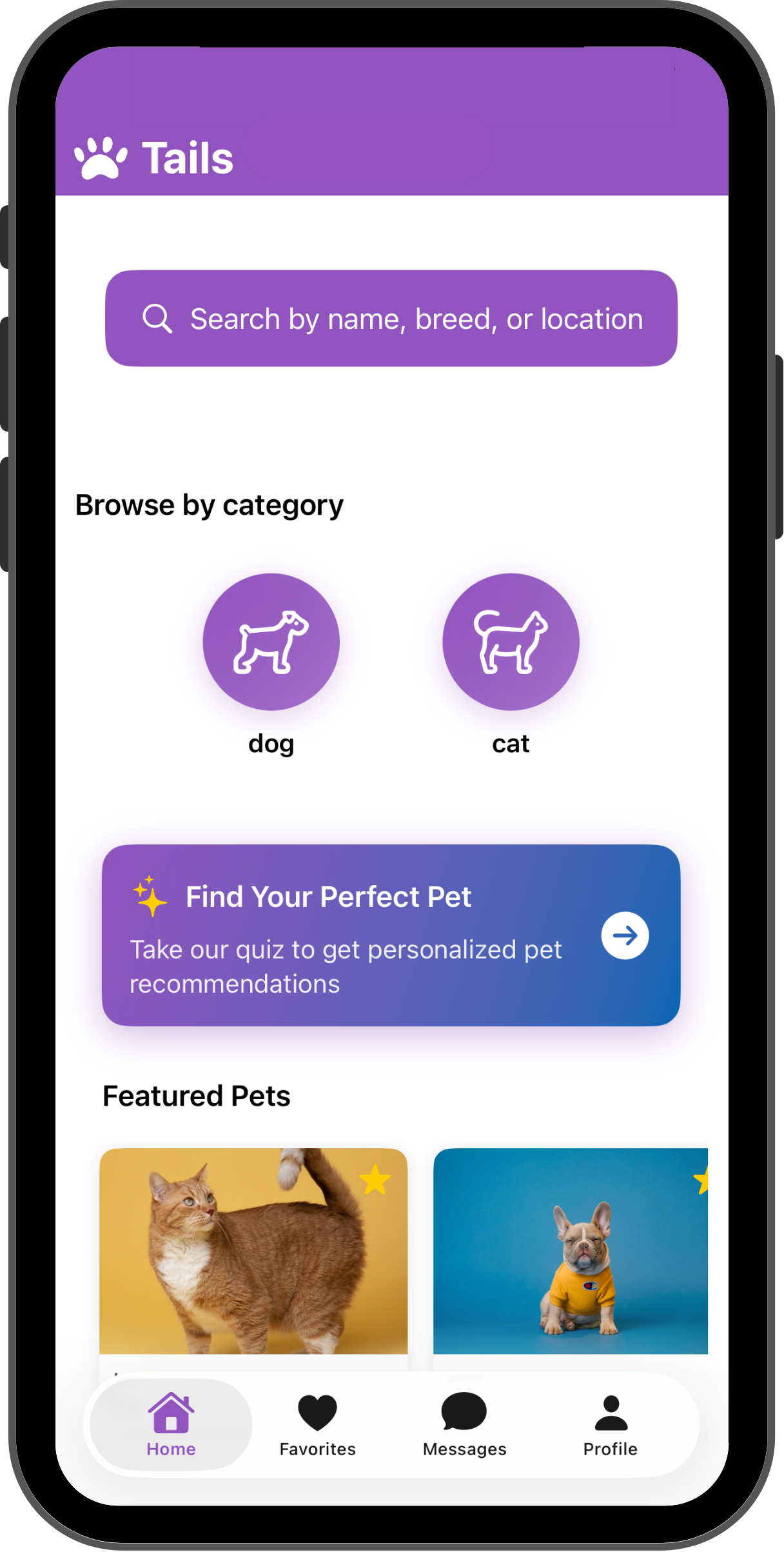 Tails App Interface